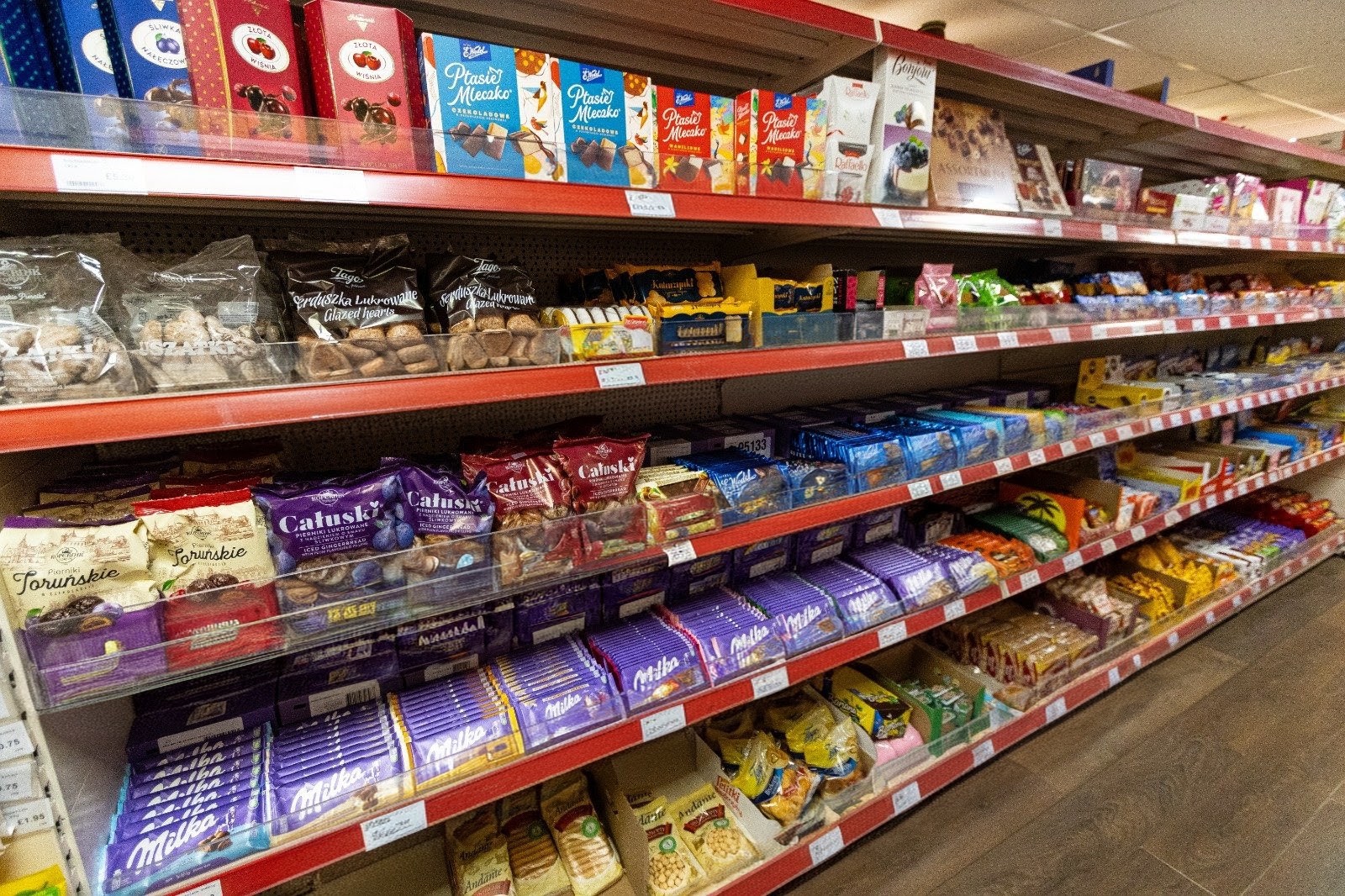 Polish chocolate and wafer bars including Prince Polo, Grześki, Princessa and Milka 2